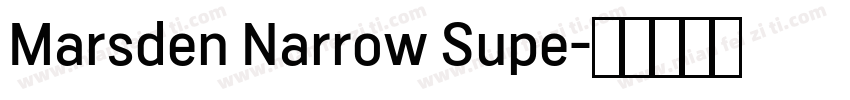 Marsden Narrow Supe字体转换